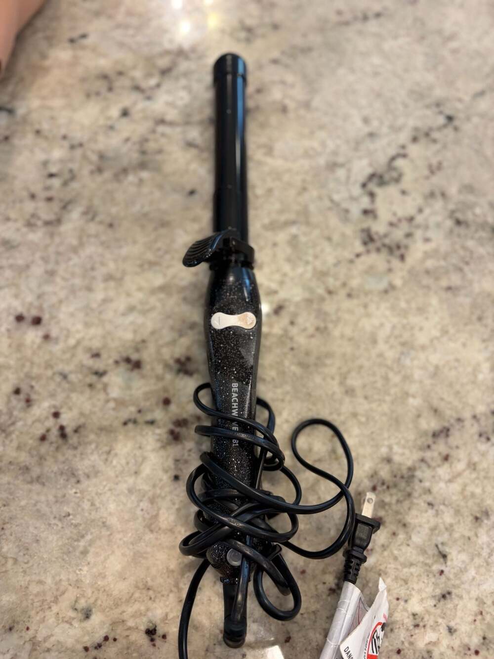 The Beachwaver Co. B1 Rotating Curling Iron - Black Glitter